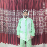 (Model -175) White Green Couler সেলাই-বিহীন রাবারের চায়না রেইনকোট